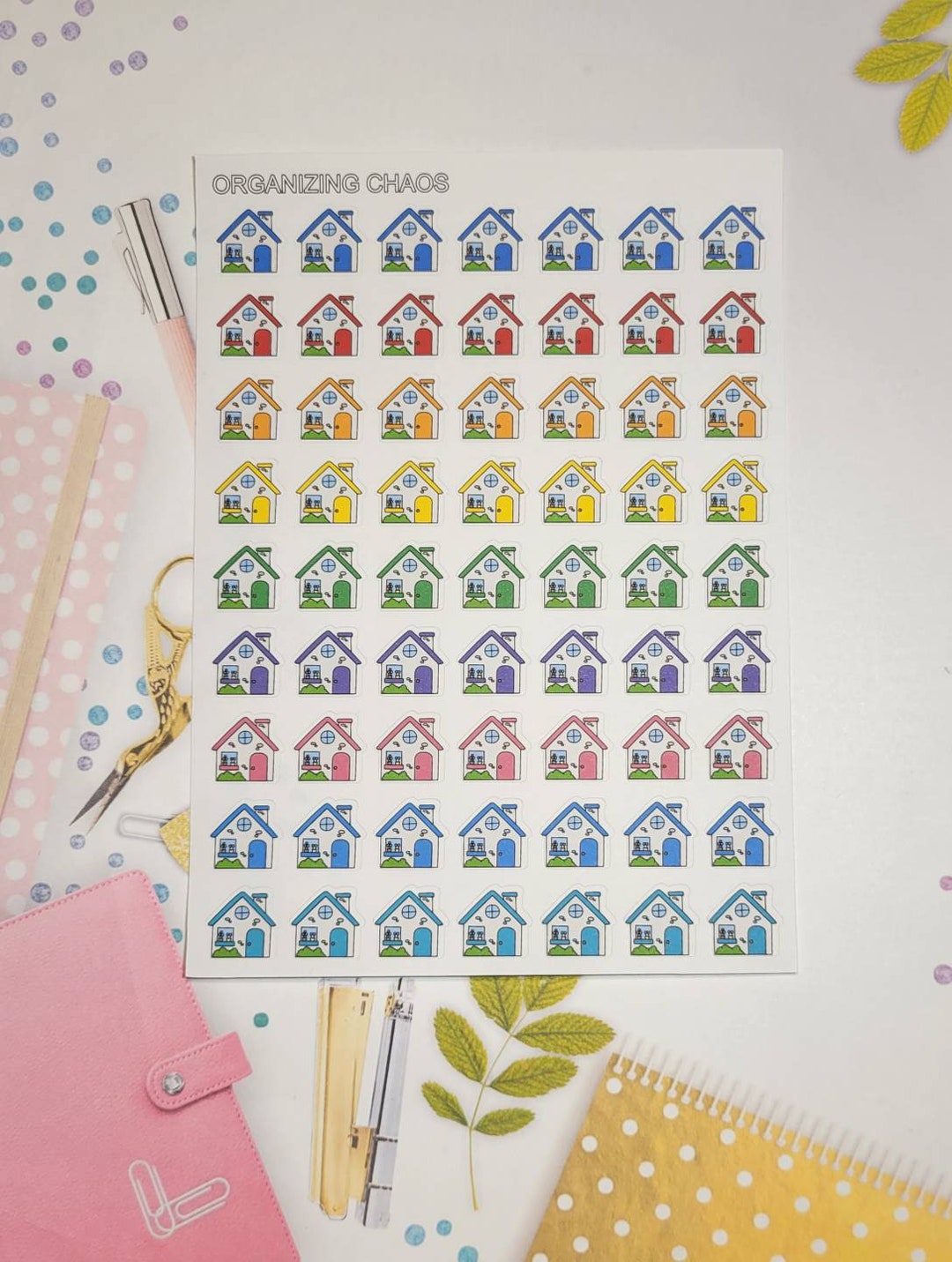 House Icon Planner Stickers - Etsy