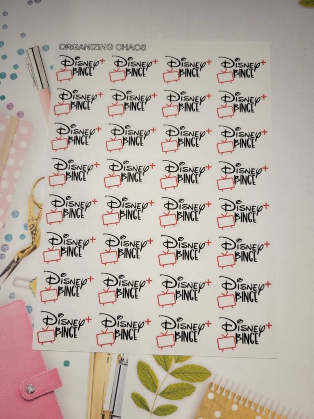 Disney+ Binge Planner Stickers, Disney+ Planner Stickers, Disney ...