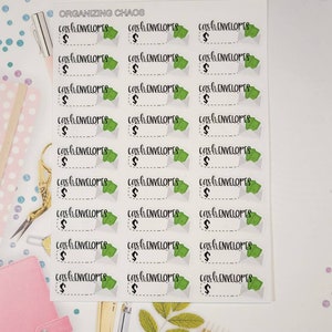 Cash Envelopes Planner Stickers, Budgeting Stickers