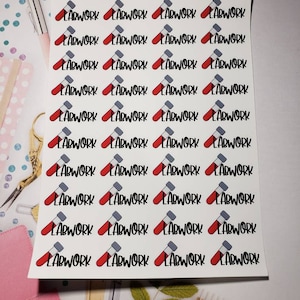 Lab Work Planner Stickers,  Fasting Blood Work Planner Stickers
