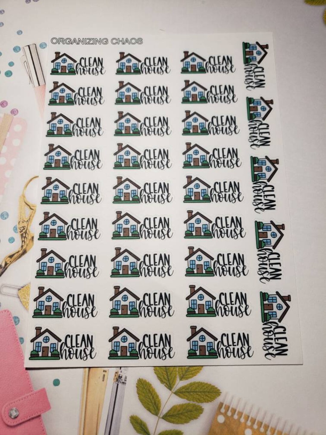 Clean House Planner Stickers - Etsy