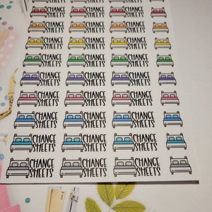 Change Sheets Planner Stickers - Etsy