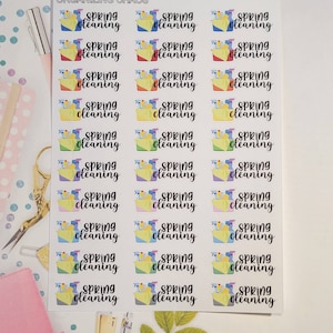 Spring Cleaning Planner Stickers