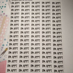 Doctor Appointment Planner Stickers, Script Planner Stickers