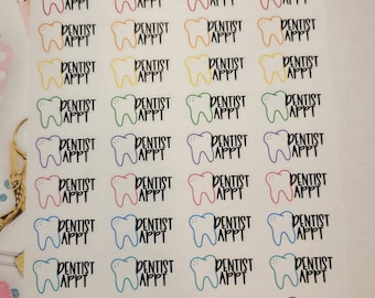 Dentist Appointment Planner Stickers