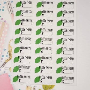 Hello Fresh Planner Stickers, Food Delivery, Monthly Subscription