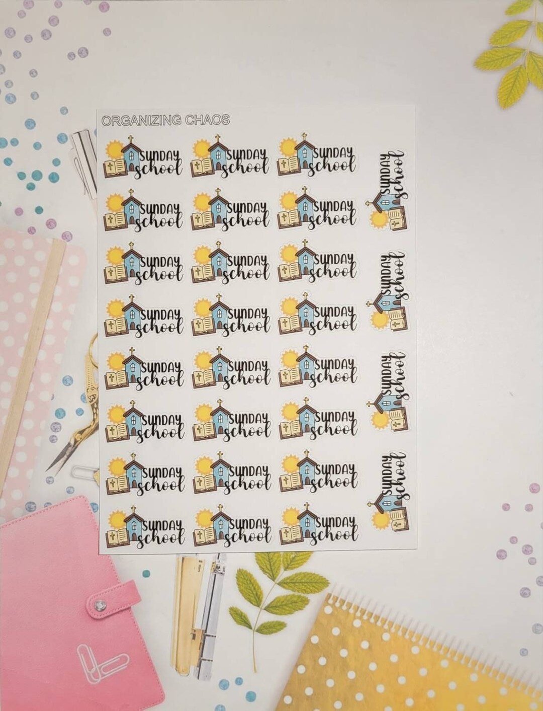 Sunday School Planner Stickers - Etsy