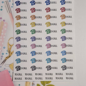 To Call Planner Stickers