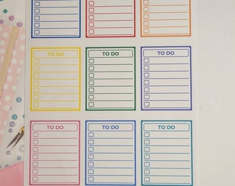 To Do Fullbox Planner Stickers