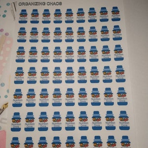 Nutrition Drink Planner Stickers, Nutritional Supplement Planner Stickers