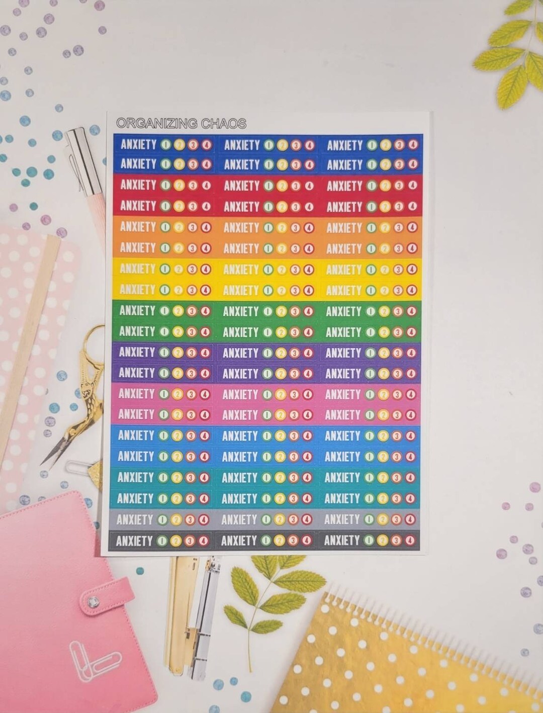Anxiety Tracker Planner Stickers Etsy Anxiety Tracker Planner Stickers Etsy