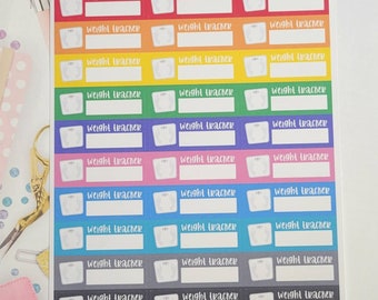 Weight Tracker, Scale Planner Stickers