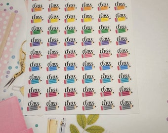 Class Planner Stickers, School Planner Stickers, College Planner Stickers