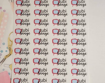 Tubi Binge Planner Stickers