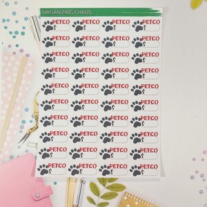 Petco Planner Stickers, Budgeting Planner Stickers