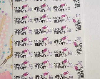 Speech Therapy Planner Stickers