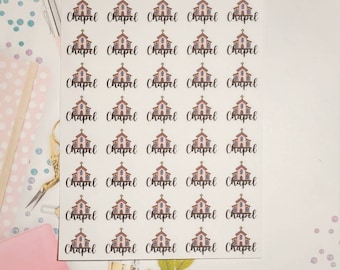 Chapel Planner Stickers