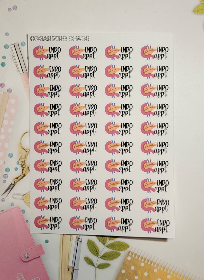 Endocrine Sticker Endocrine Appointment Planner Stickers, Doctor Appointment Planner ...