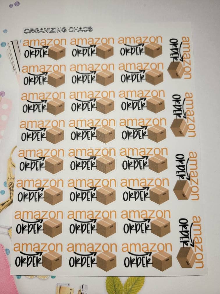 Amazon Order Planner Stickers Amazon Inspired Planner Etsy