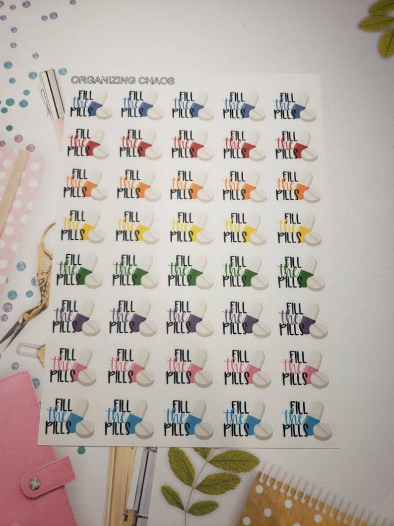 Refill Reminder Planner Stickers