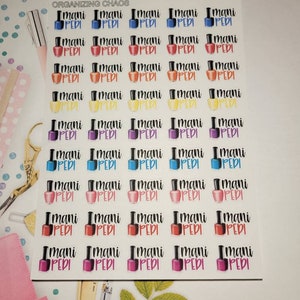 Mani Pedi Planner Stickers