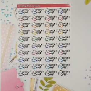 Doctor's Appointment Planner Stickers