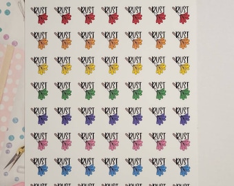 Dust Planner Stickers,Functional Planner Stickers