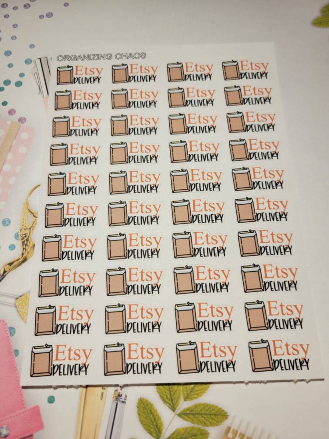 Etsy Delivery Planner Stickers, Etsy Order Planner Stickers Etsy