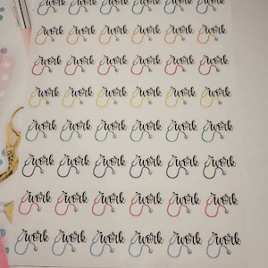 Work Planner Stickers, On Call Planner Stickers, Night Shift Planner Stickers,  Nurse Planner Stickers, Medical Planner Stickers