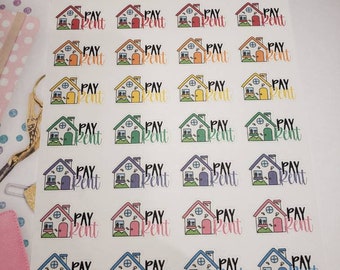 Pay Rent Planner Stickers