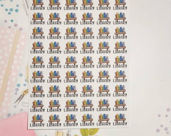 Pegatinas para el planificador de la biblioteca