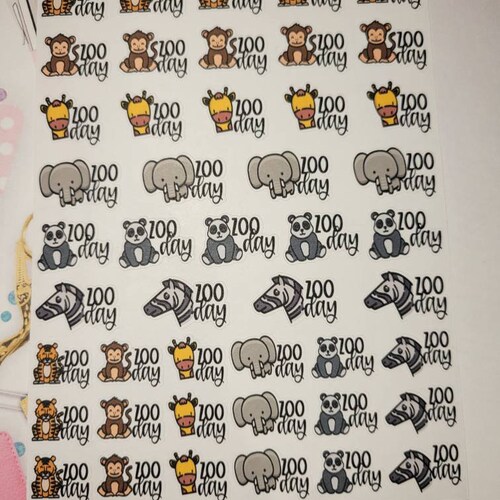 Zoo Day Planner Stickers Zoo Animals Planner Stickers - Etsy