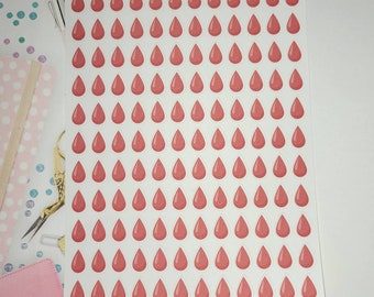 Period Tracker Planner Stickers, Menstrual Cycle Planner Stickers, Period Stickers