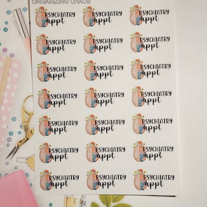 Psychiatry Appointment Planner Stickers