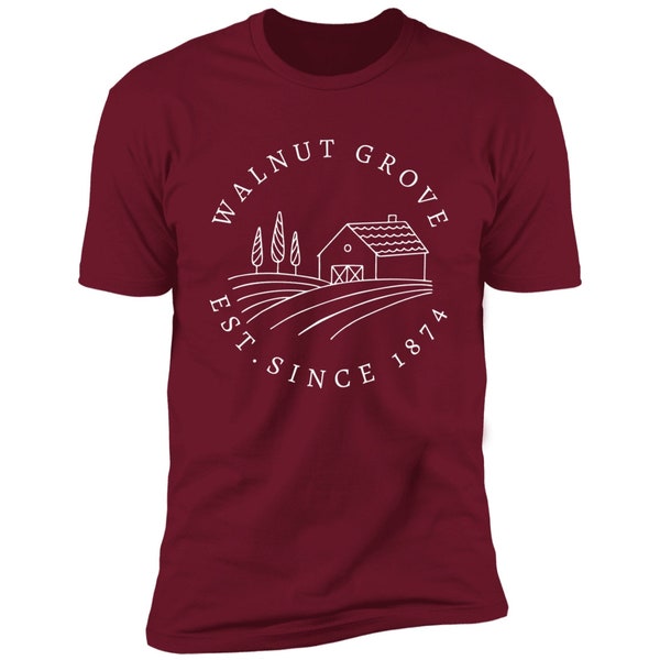 Walnut Grove Short Sleeve Tee shirt| Little House on the Prairie| TV series| classic TV| Laura Ingalls| graphic tee| unisex| plus size
