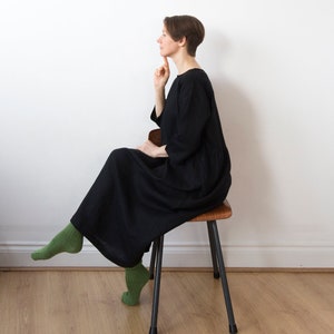etsy linen dresses lithuania Lithuanian Linen Dress