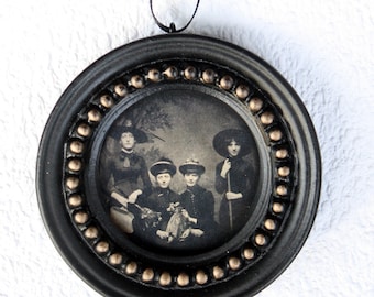 Witches Coven Gothic Christmas Halloween Ornament | Pagan | Wiccan | Salem | Yule | Hexmas | vintage Black Xmas Decorations | Creepy Holiday