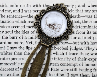 Anatomical Skull Clip Bookmark | Vintage Sketch Drawing | Victorian Gothic | Book Lovers Gift | Victoriana | Vintage Goth | Bookworm