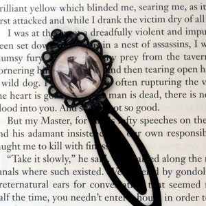 Vampire Bat Clip Bookmark | Horror | Blood Sucker | Book Lovers Gift Idea | Bookworm | Victorian Gothic Book Mark | Halloween | Goth