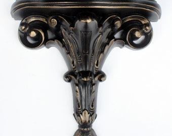 Estante flotante gótico victoriano, aplique de pared pequeño barroco, gótico del viejo mundo, decoración gótica vintage para el hogar, exhibición de pared ornamental tipo repisa