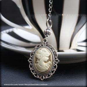 Victorian Cameo Tea Ball Infuser - Brown & Cream - Gothic Goth Steampunk - Tea Accessory for Loose Leaf Tea