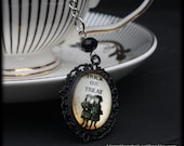 Trick or Treat Tea Ball Infuser | Black Halloween Cameo | Victorian Gothic | Vintage Goth | Steampunk | Tea Accessory for Loose Leaf Tea