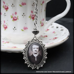Edgar Allan Poe Tea Ball Infuser | Goth Poetry | Gothic Horror | Literature | Raven | Annabel Lee | Macabre Tea Accessory for Loose Leaf Tea