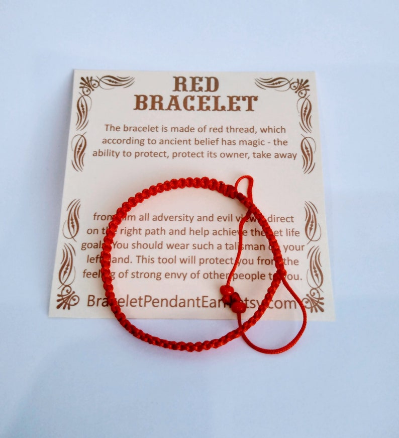 Red Bracelet Red String Bracelet Red Thread Kabbalah Bracelet Etsy