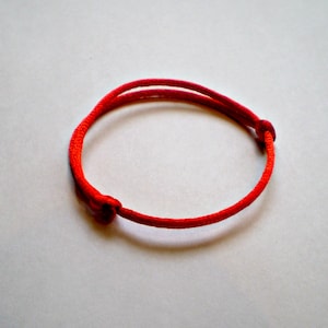 Charm Bracelet red Satin bracelet, friendship bracelet, Yoga bracelet, baby red string bracelet red thread, satin thread