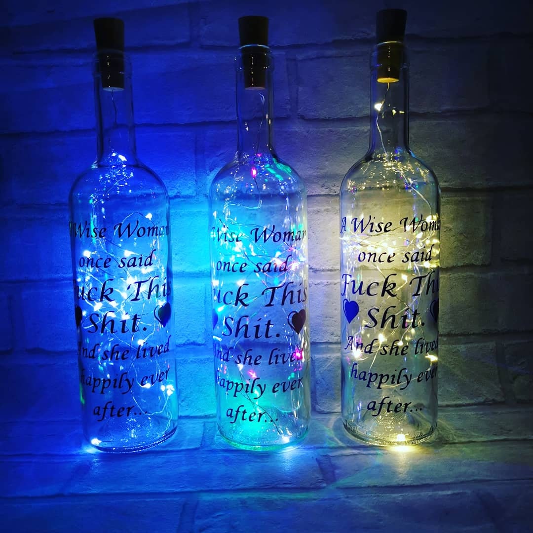Novelty Adult Best Friend Gift Light Up Wine Bottle Fck Etsy