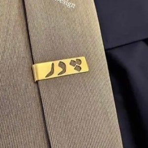 Persian Calligraphy Molana Poem Men Coat Clips Father Pedar Brass Modern Lightweight Miniature HandMade Farsi Modern Men’s Fashion Boys