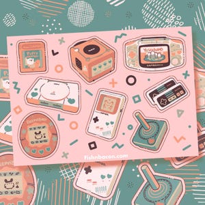 Retro Gaming Sticker Sheet