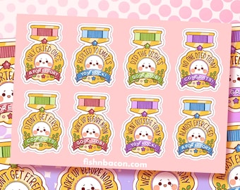 Adulting Medals Sticker Sheet