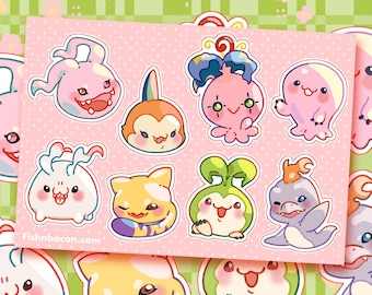 Digmon Babies Sticker Sheet